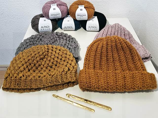 Mützen aus Alpaca Wolle
